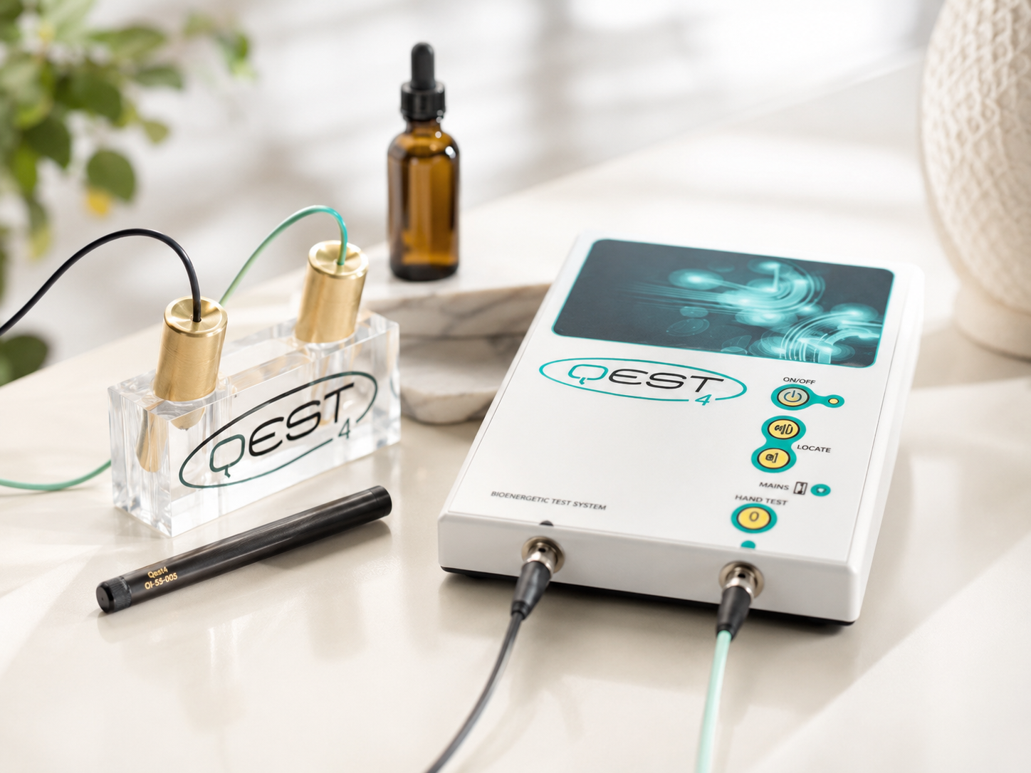 QEST4 bioenergetic testing system used by Dr. Kimberly Joy